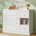 Kids 6-Drawer Dresser & Changing Table - White
