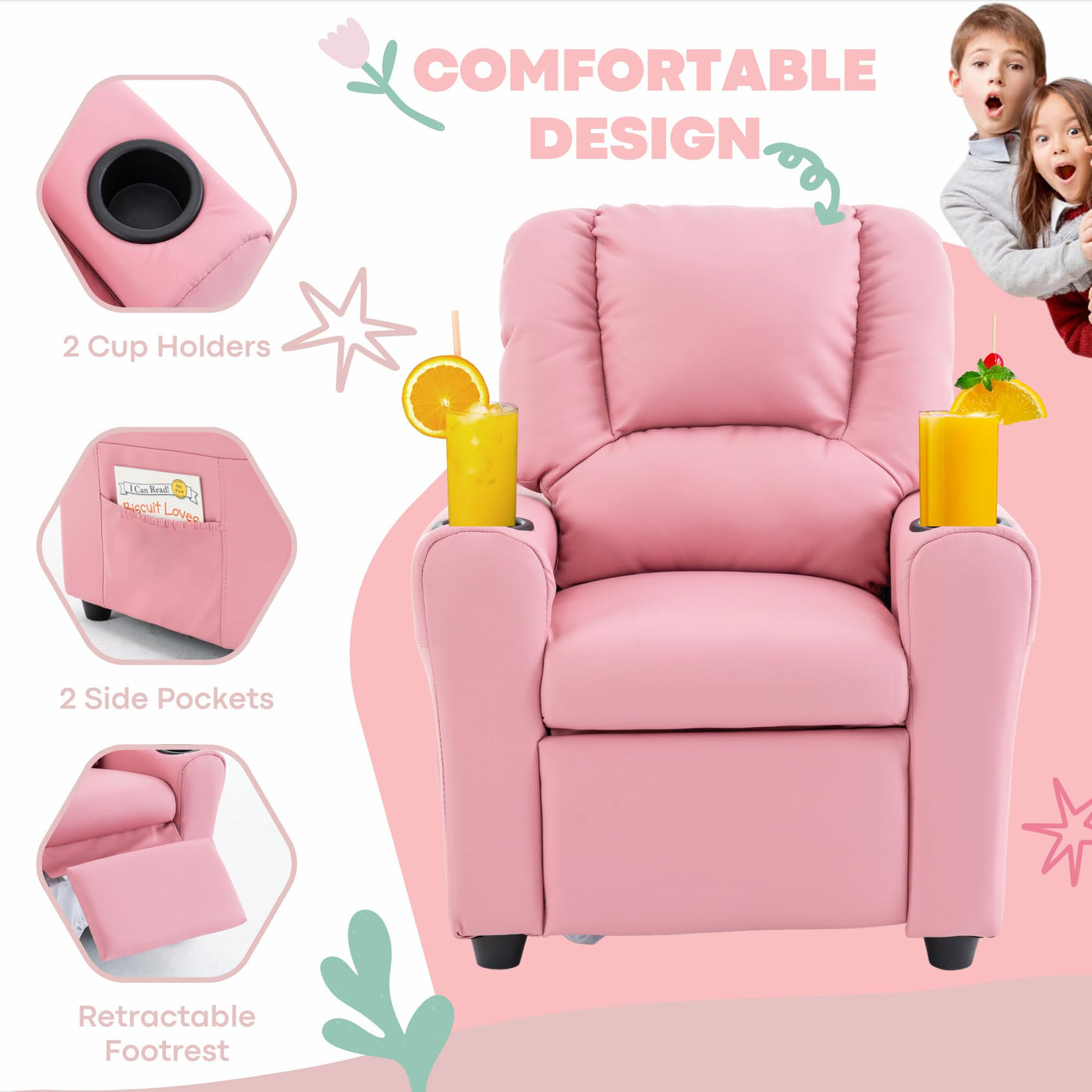 Kids Reclining Chair Sofa