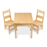 Kids Wooden Table & Chair Set