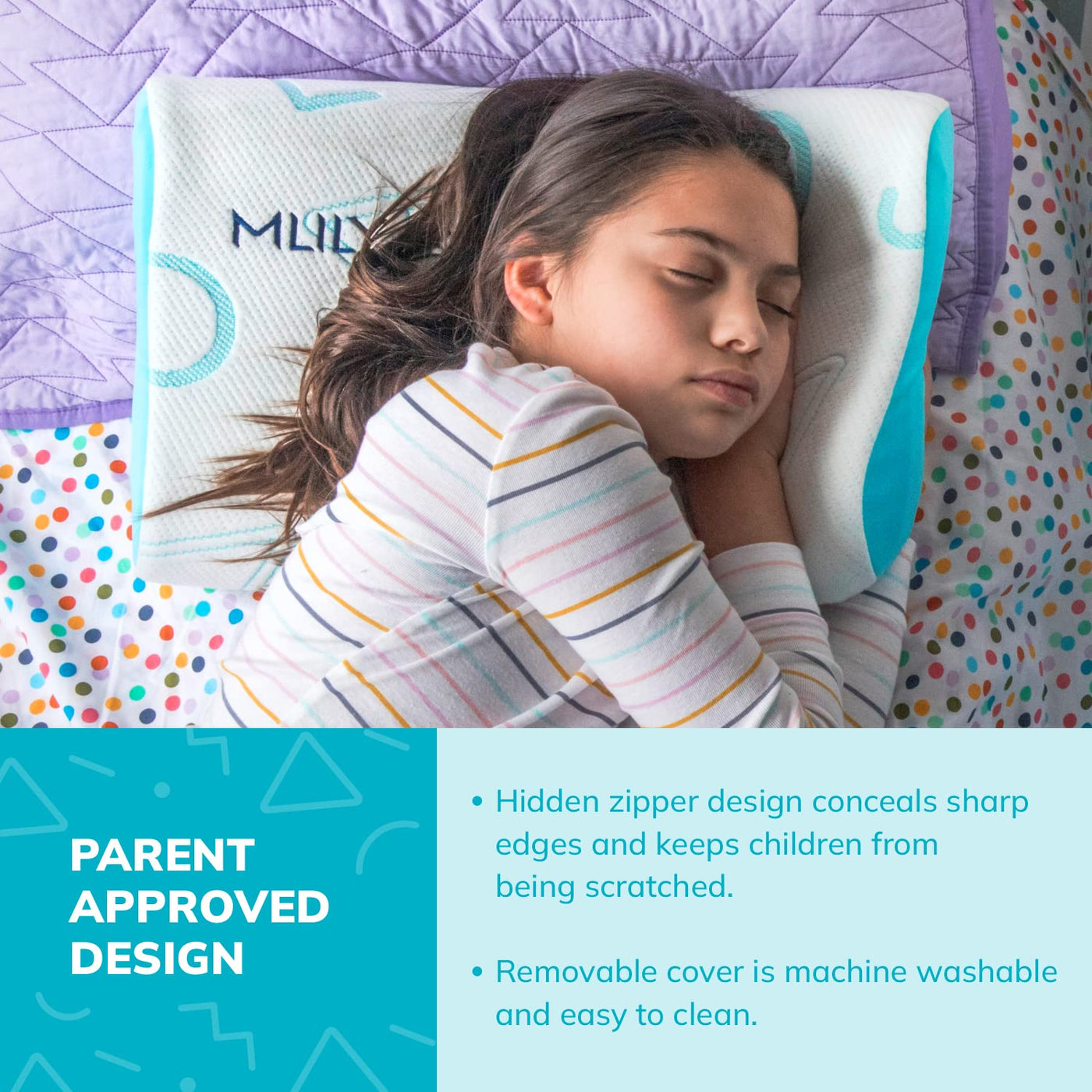 Kids Memory Foam Pillow - Blue