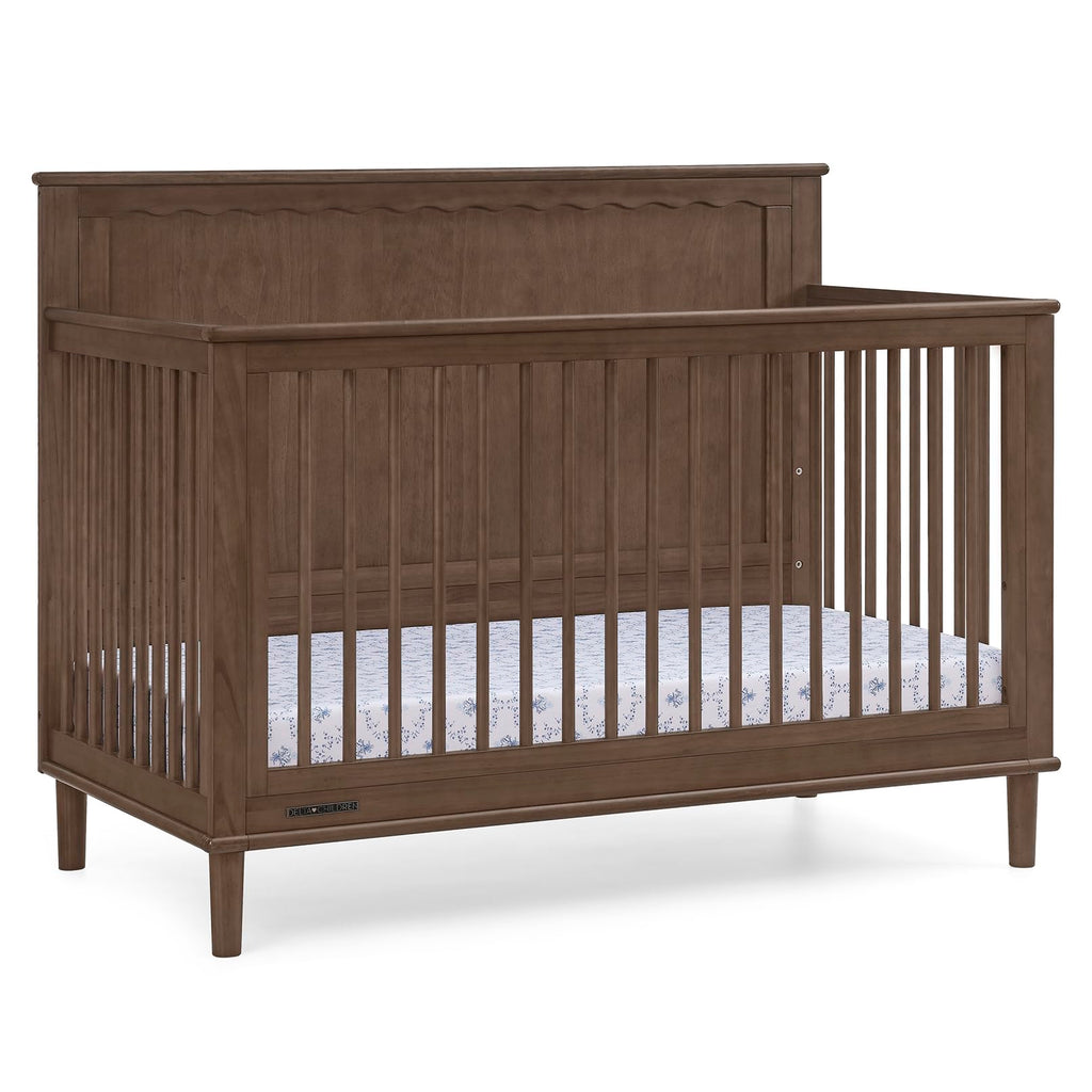 6-in-1 Convertible Crib - Teak Brown