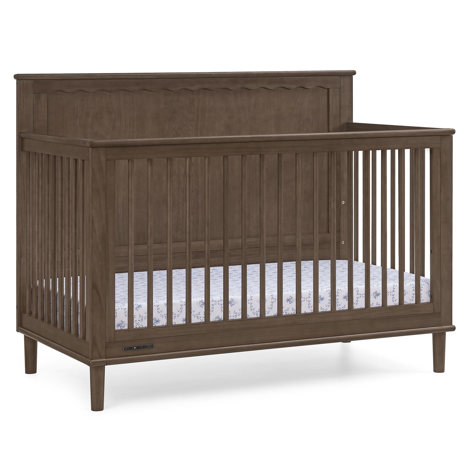 6-in-1 Convertible Crib - Teak Brown