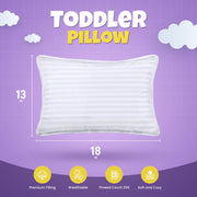 Toddler Pillow Set - White (2-Pack)