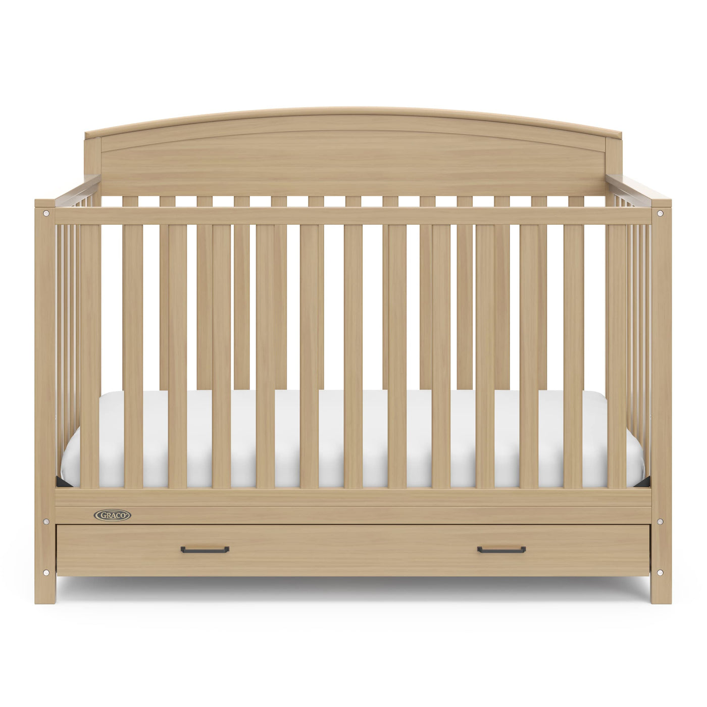5-in-1 Convertible Crib with Drawer - Driftwood