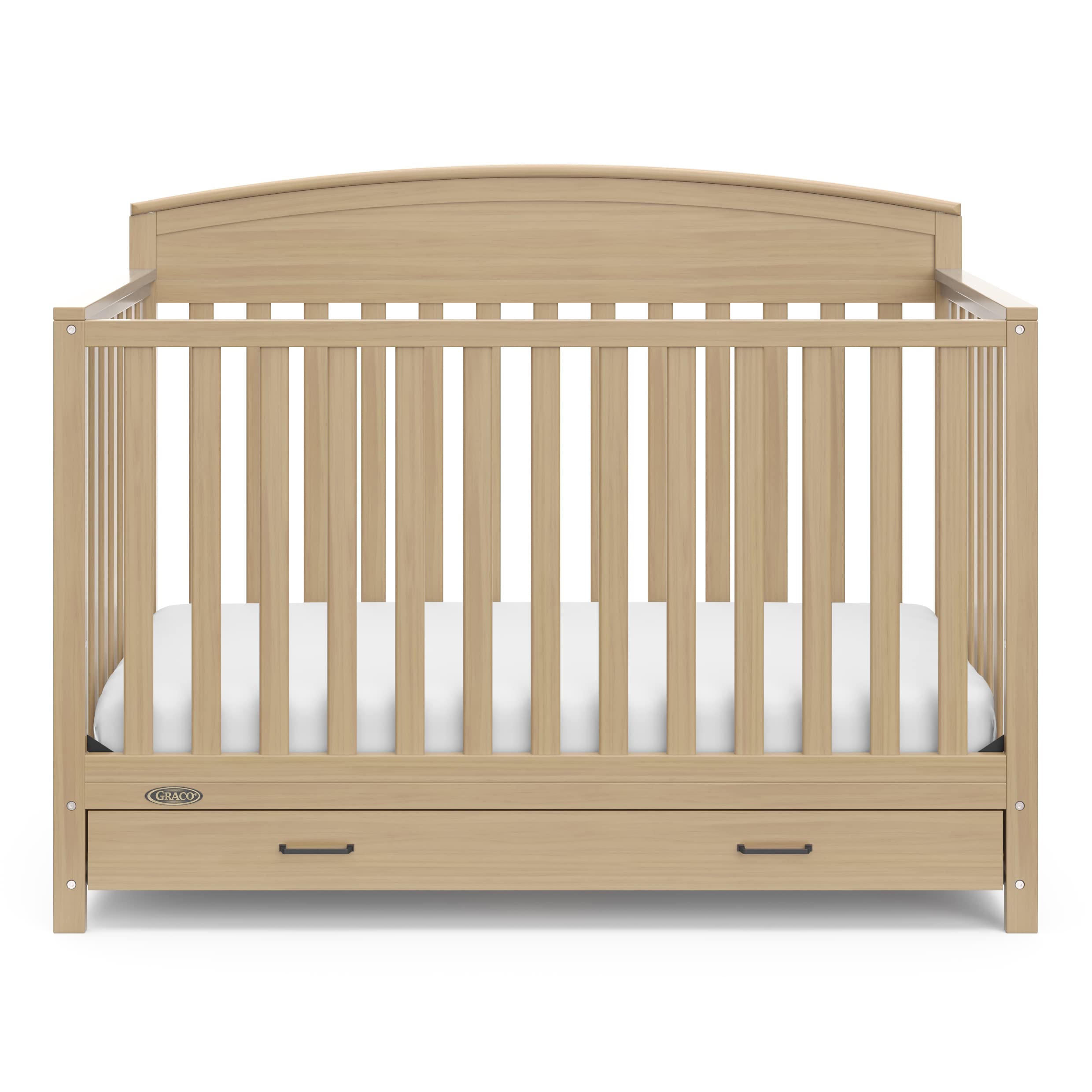 5-in-1 Convertible Crib with Drawer - Driftwood