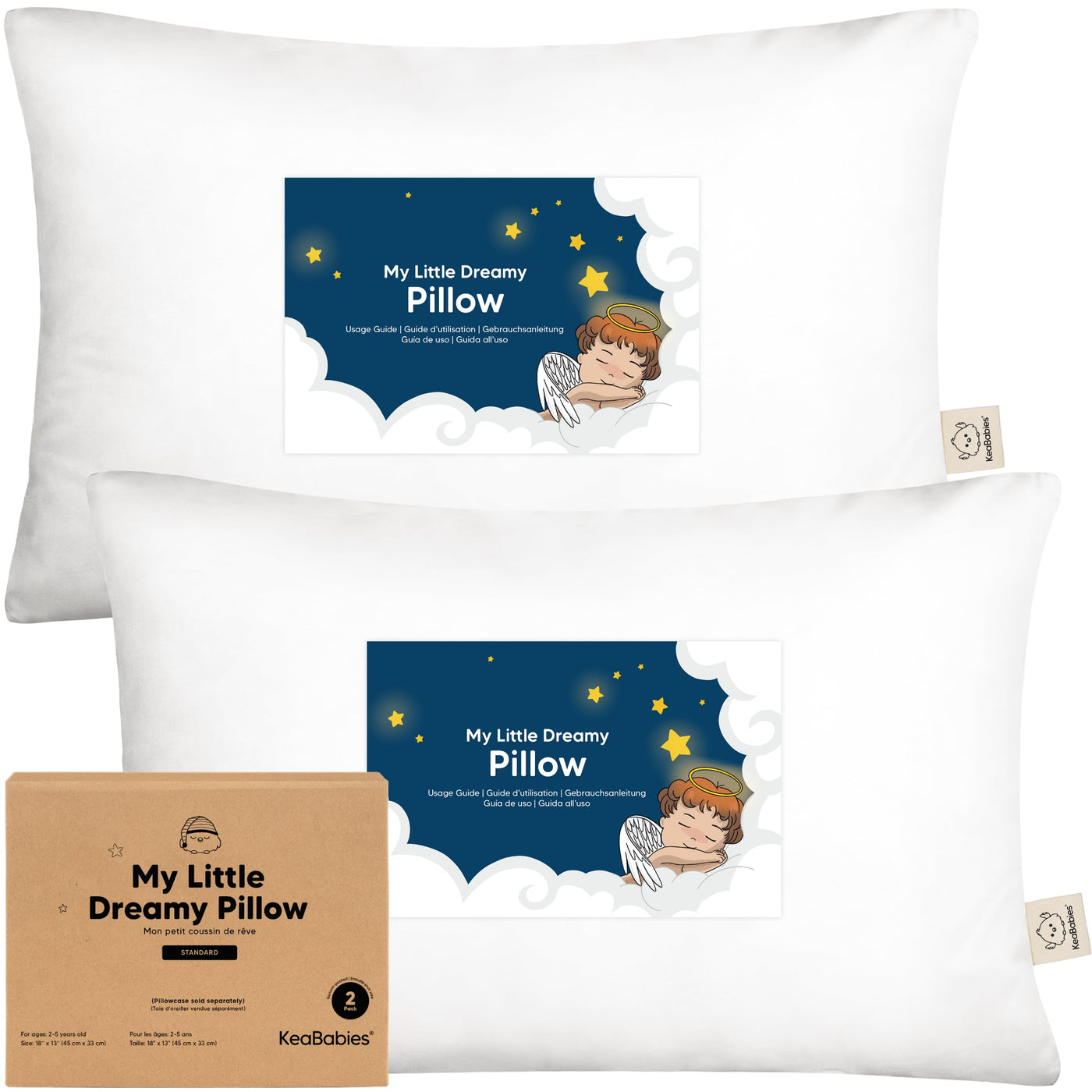 Organic Cotton Toddler Pillow Set (2-Pack)