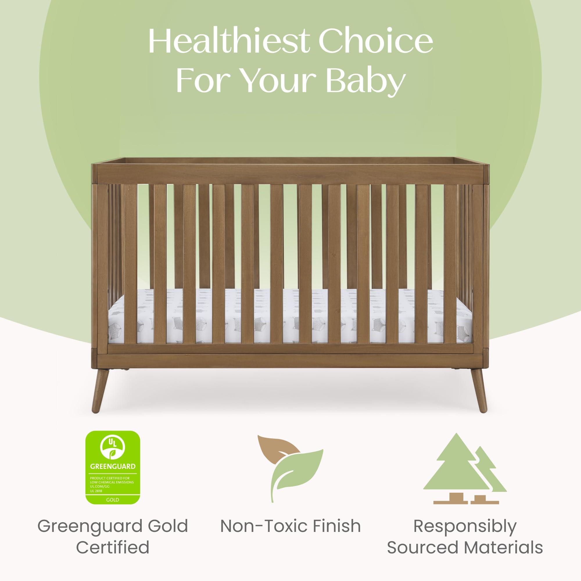 Convertible Crib - Chestnut