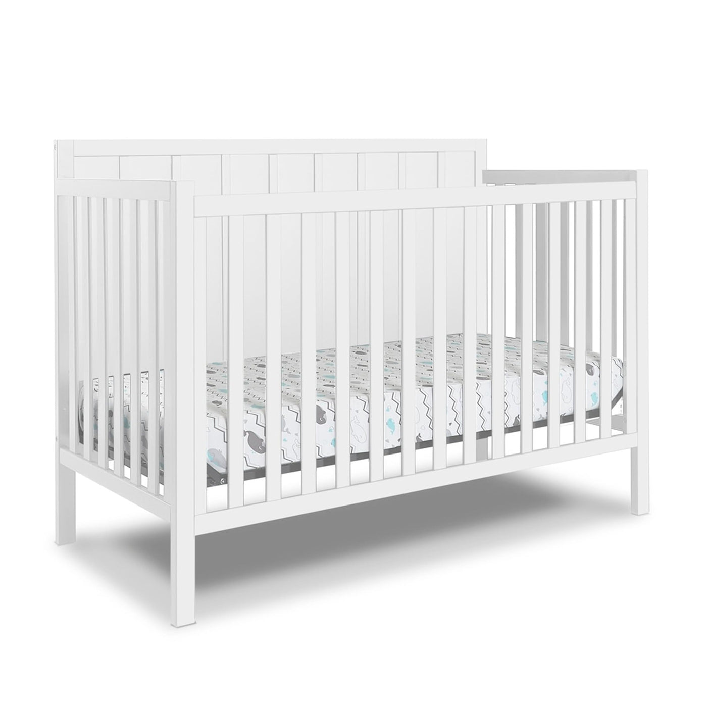 4-in-1 Convertible Crib - White