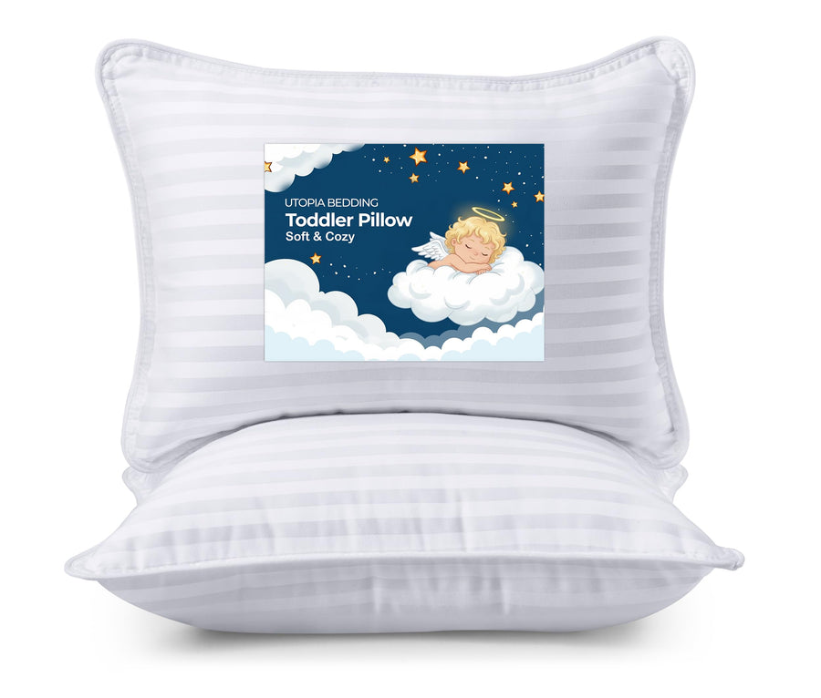 Toddler Pillow Set - White (2-Pack)