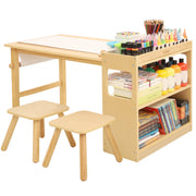 Kids Art Table & Chair Set with Storage