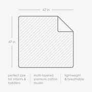 Cotton Muslin Toddler Blanket - Woof Pattern