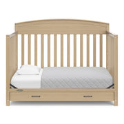 5-in-1 Convertible Crib with Drawer - Driftwood