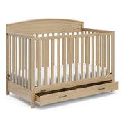 5-in-1 Convertible Crib with Drawer - Driftwood