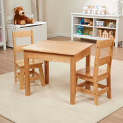 Kids Wooden Table & Chair Set