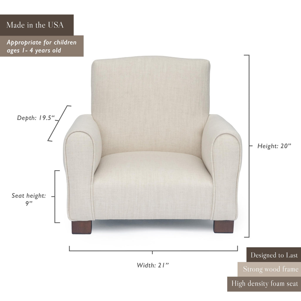 Personalized Toddler Rocking Armchair - Blush Check