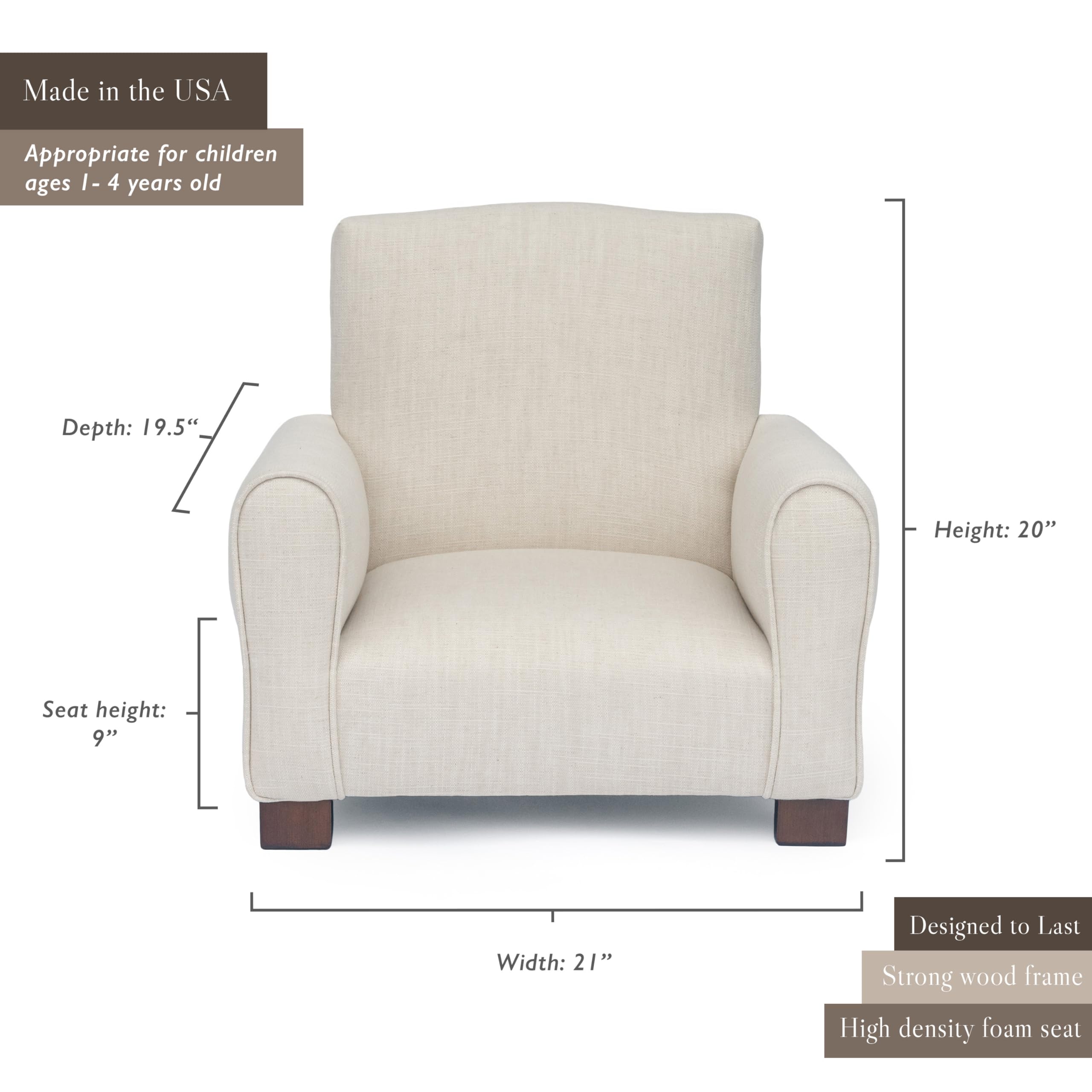 Personalized Toddler Rocking Armchair - Blush Check