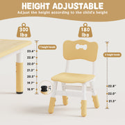 Kids Activity Table & 6 Chairs Set