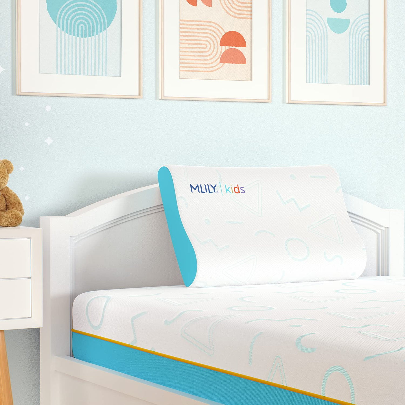 Kids Memory Foam Pillow - Blue