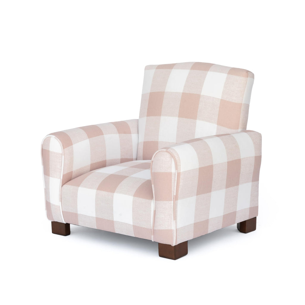 Personalized Toddler Rocking Armchair - Blush Check