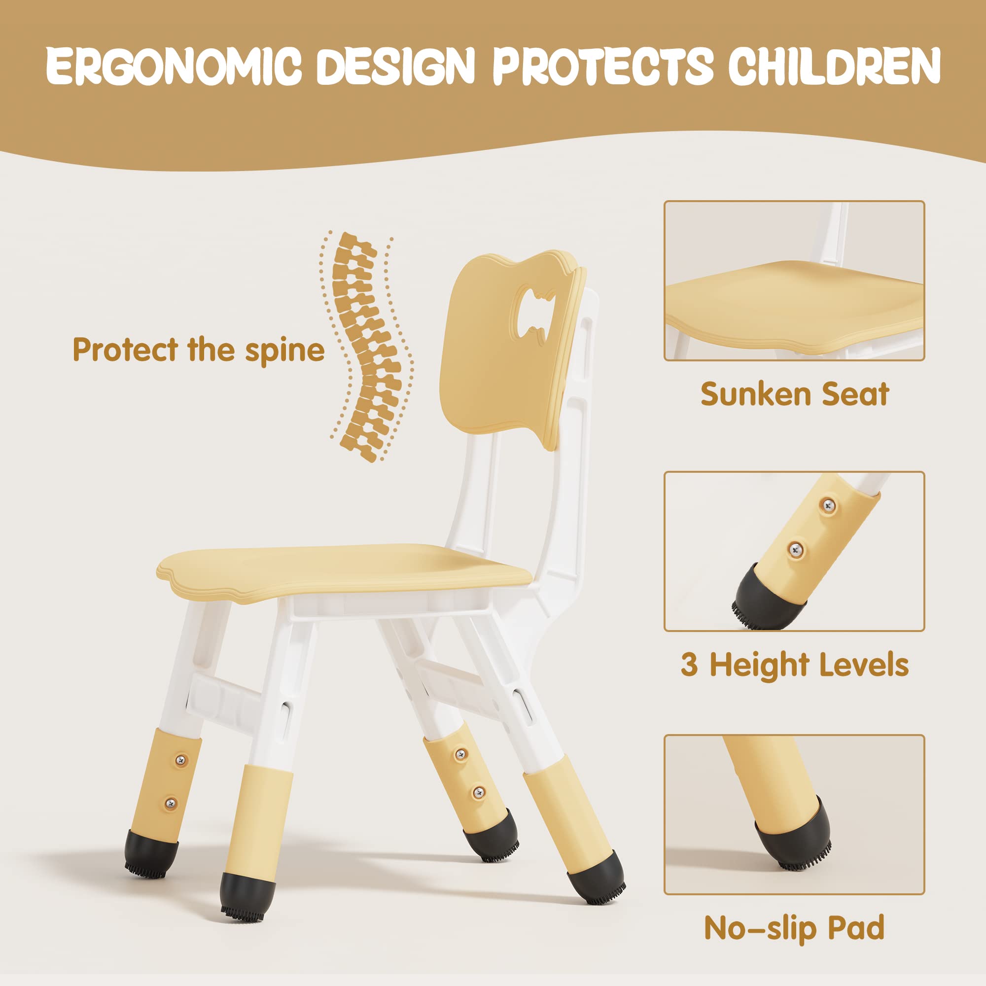 Kids Activity Table & 6 Chairs Set