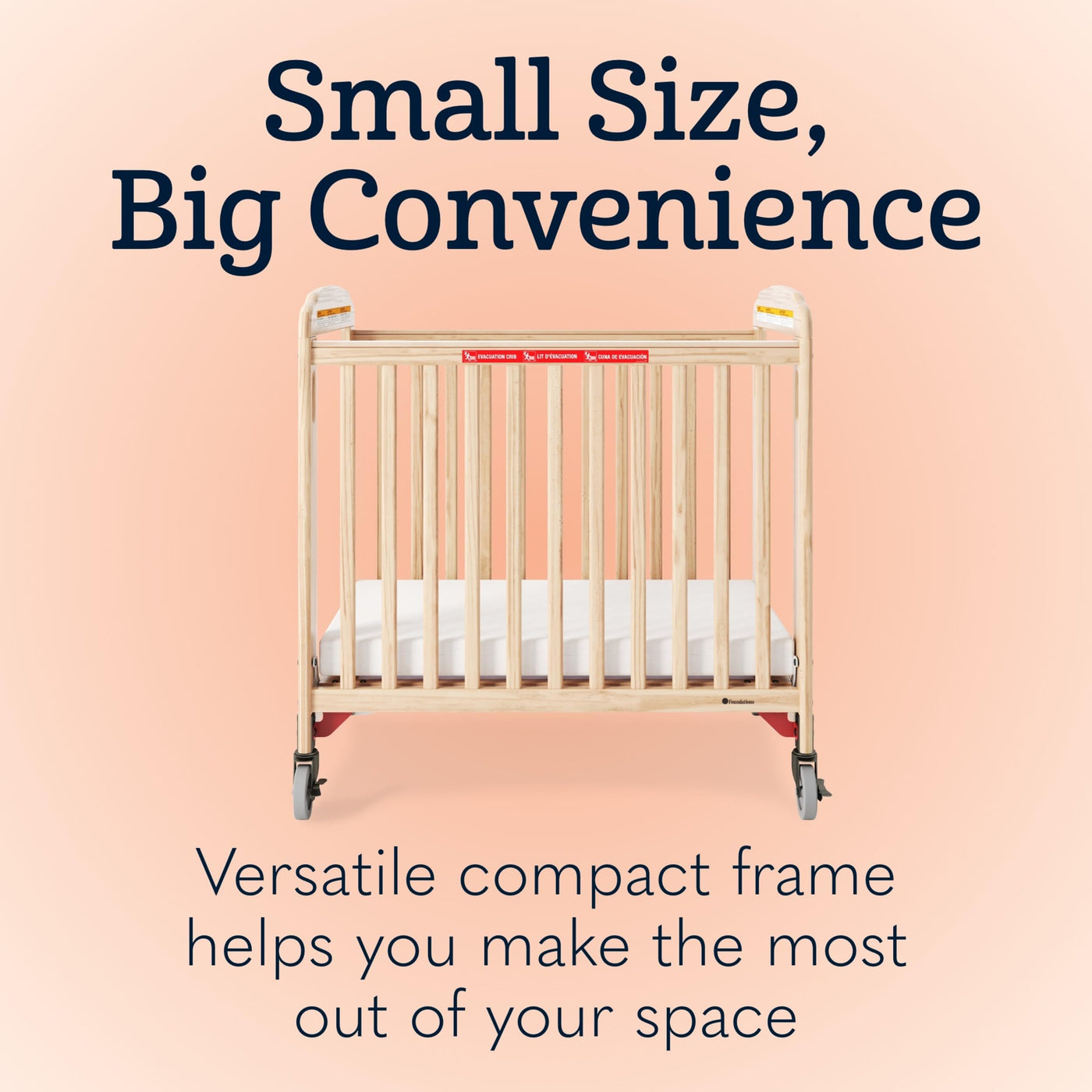 Daycare Evacuation Crib - Natural