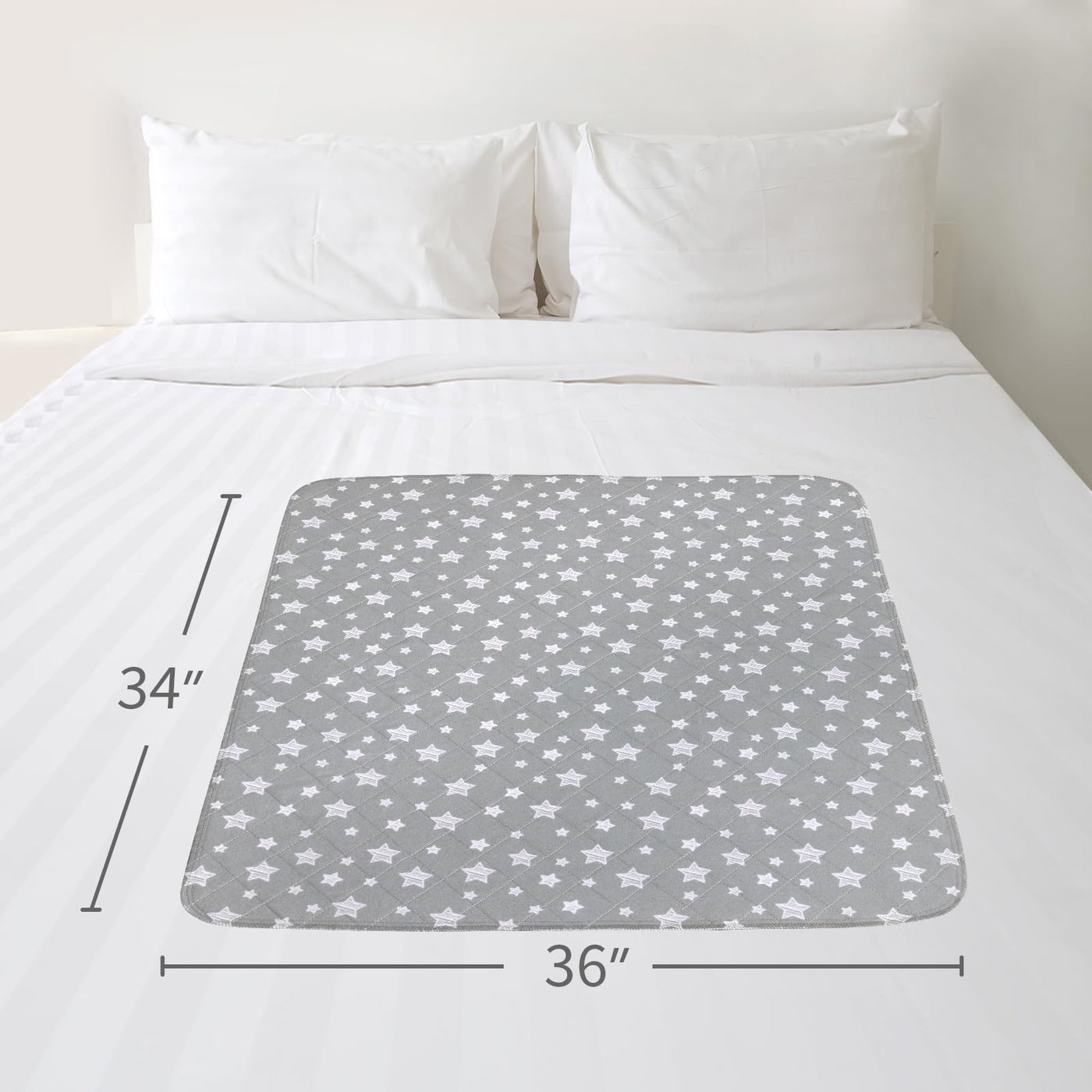 Washable Waterproof Bed Pads - 2-Pack