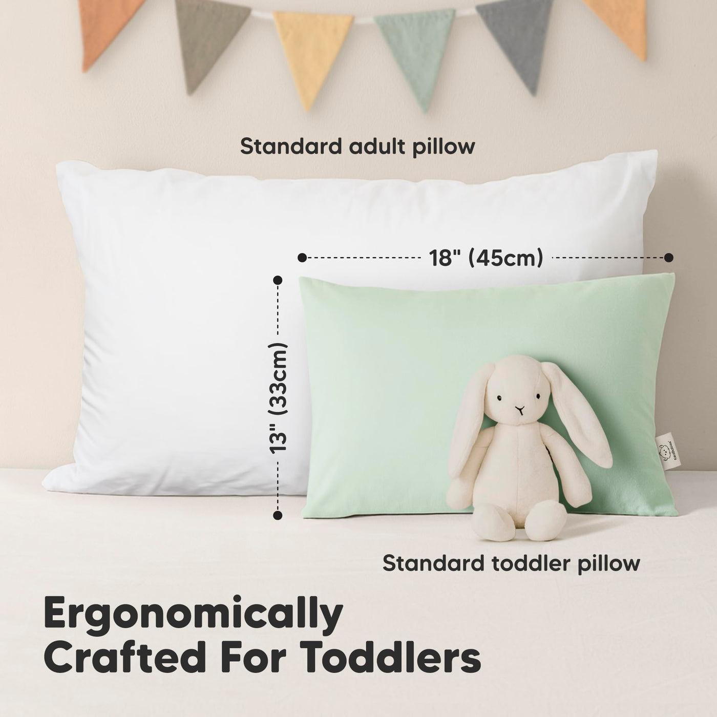 Organic Cotton Toddler Pillow Set (2-Pack)