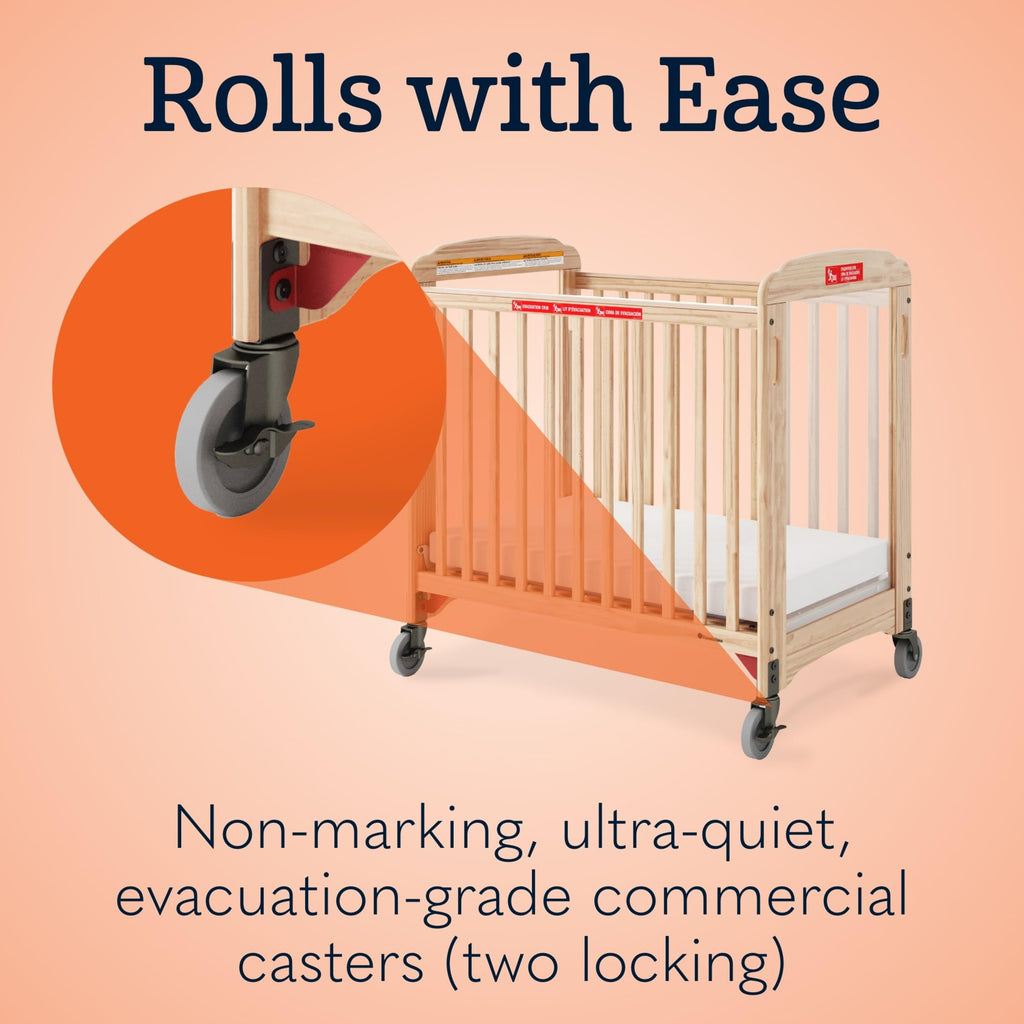 Daycare Evacuation Crib - Natural