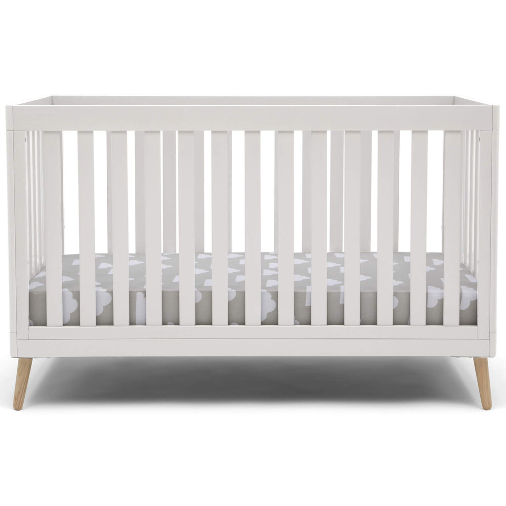 Convertible Baby Crib - White/Natural