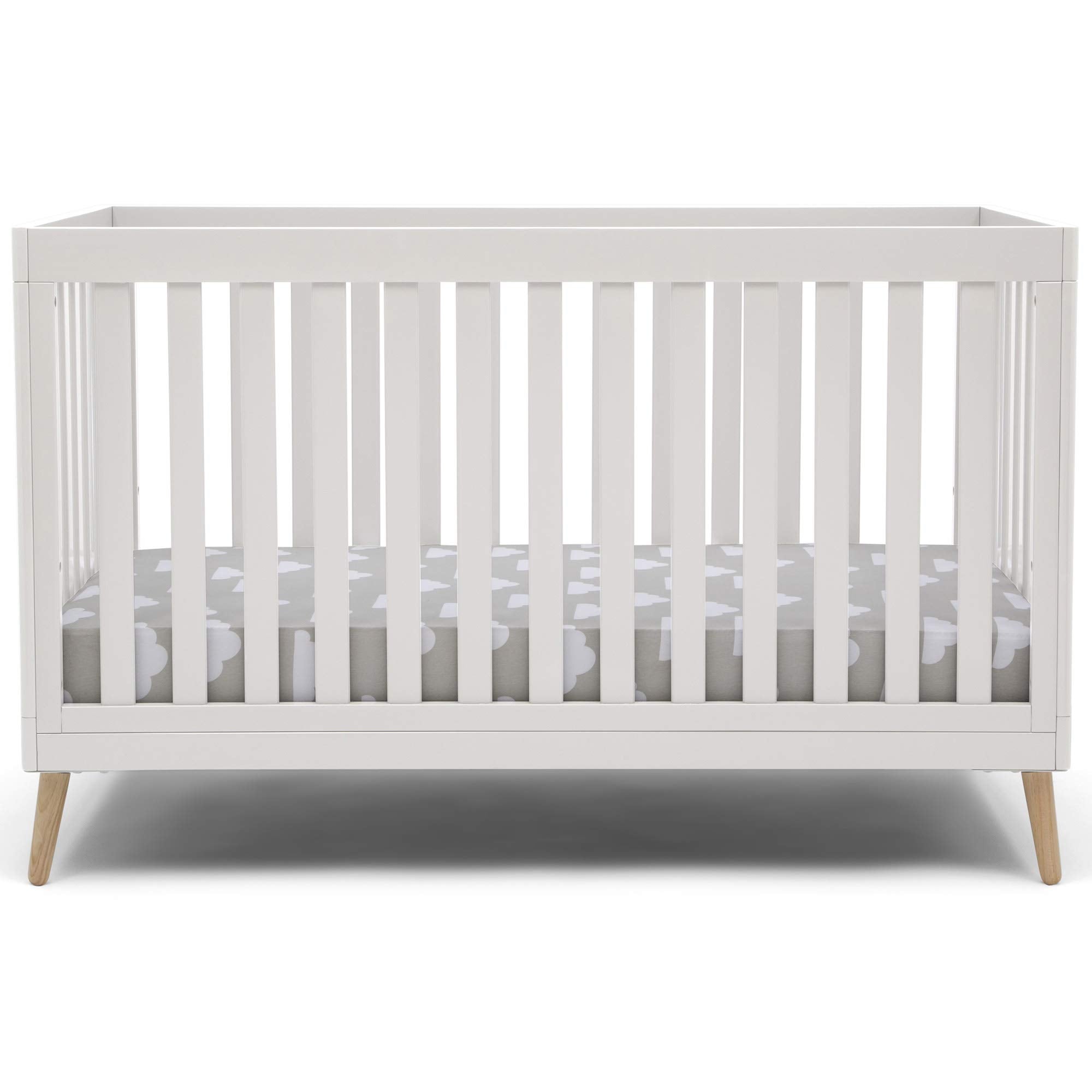 Convertible Baby Crib - White/Natural