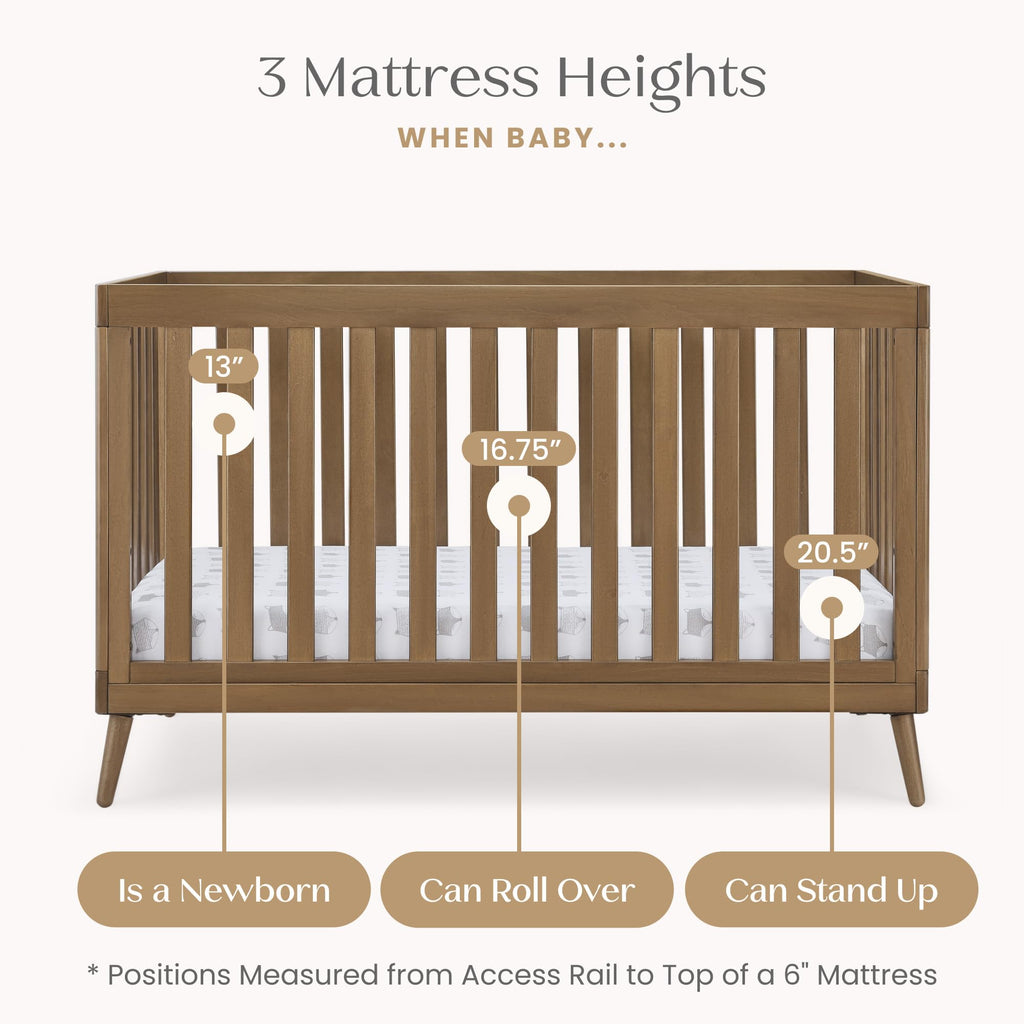 Convertible Crib - Chestnut
