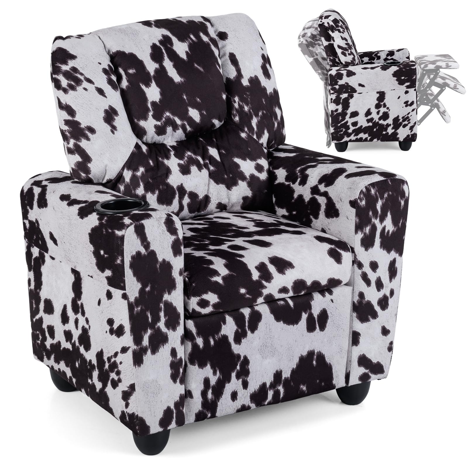 Kids Recliner Chair with Cup Holder
