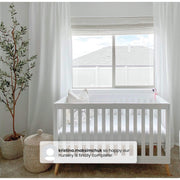 Convertible Baby Crib - White/Natural
