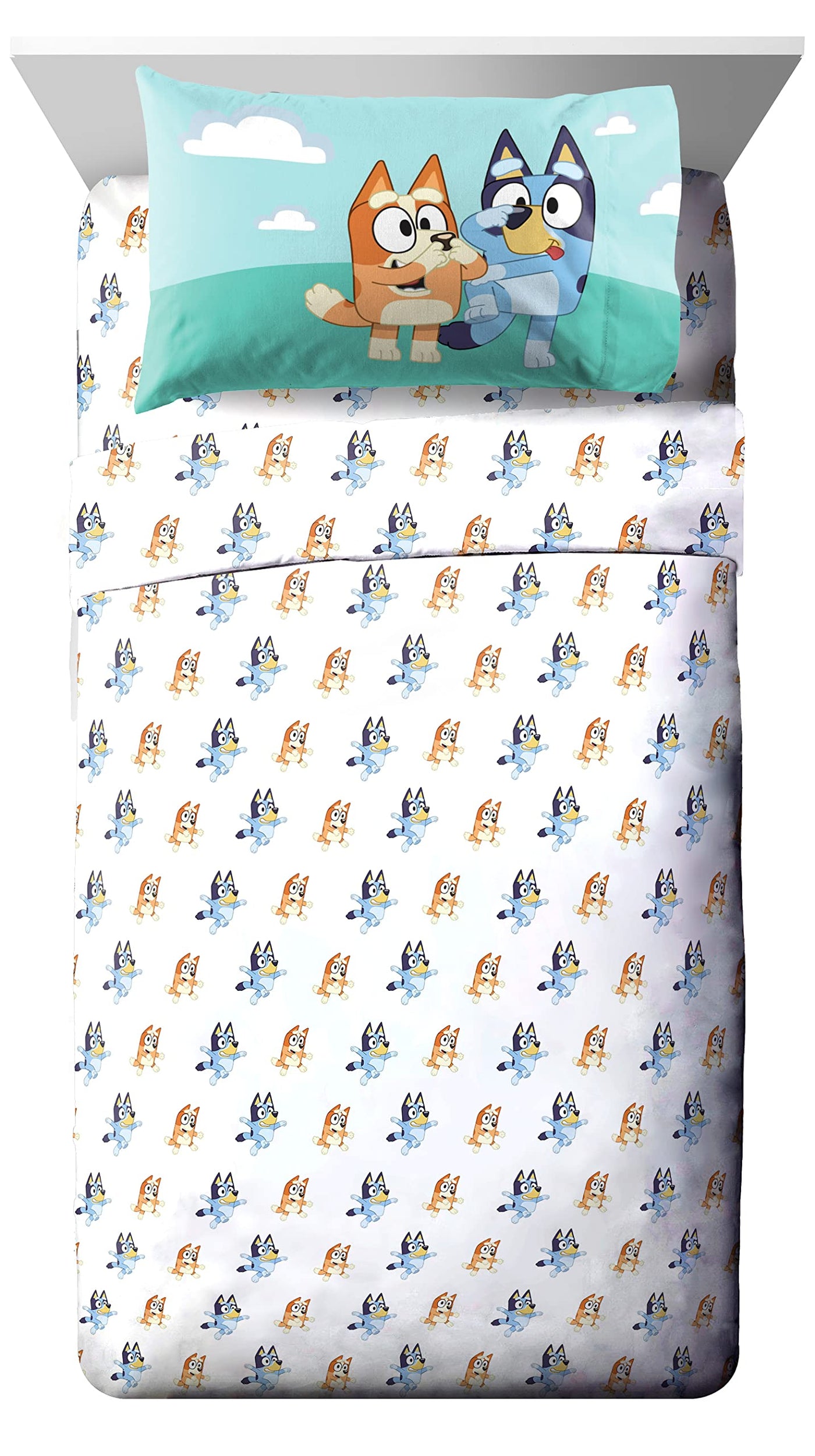 Kids Full Bedding Set - Bluey Theme (7-Piece)