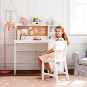 Kids Study Desk & Chair Set with Hutch