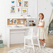 Kids Study Desk & Chair Set with Hutch