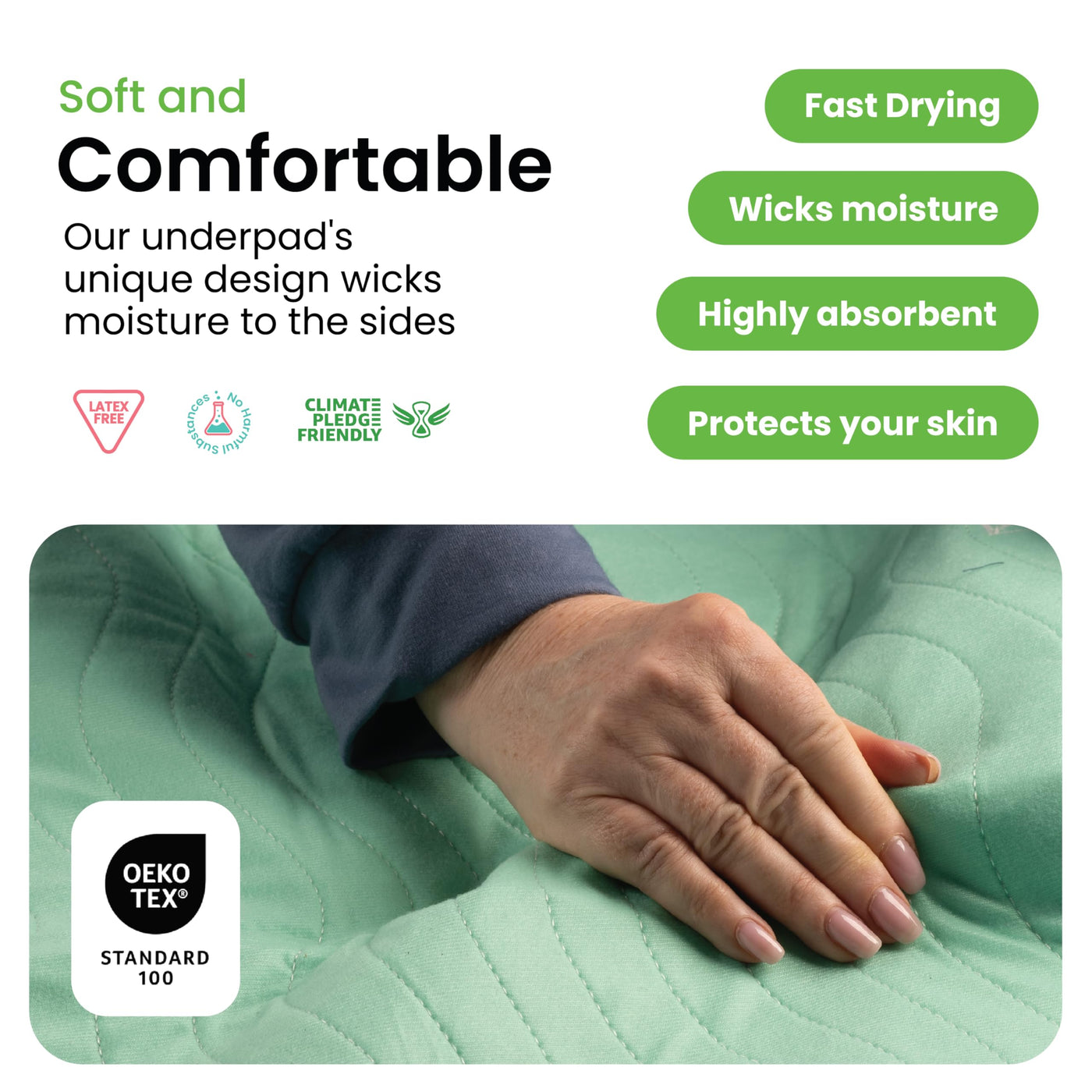 Washable Waterproof Underpads - 4-Pack
