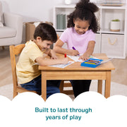 Kids Wooden Table & Chair Set