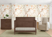6-in-1 Convertible Crib - Teak Brown