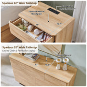 3-Piece Bedroom Furniture Set - Natural Oak