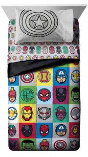 Kids Twin Bedding Set - Avengers Theme (5-Piece)