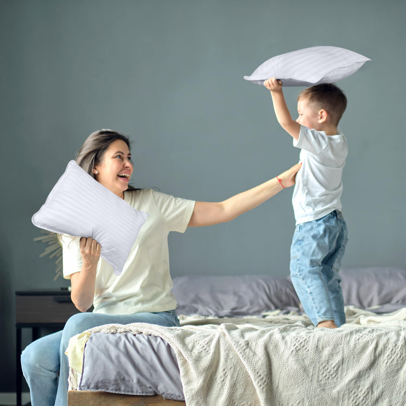 Toddler Pillow Set - White (2-Pack)