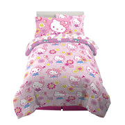 Kids Twin Bedding Set - Hello Kitty Theme (5-Piece)