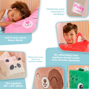 Kids Plush Pillow Pal - Strawberry Cat