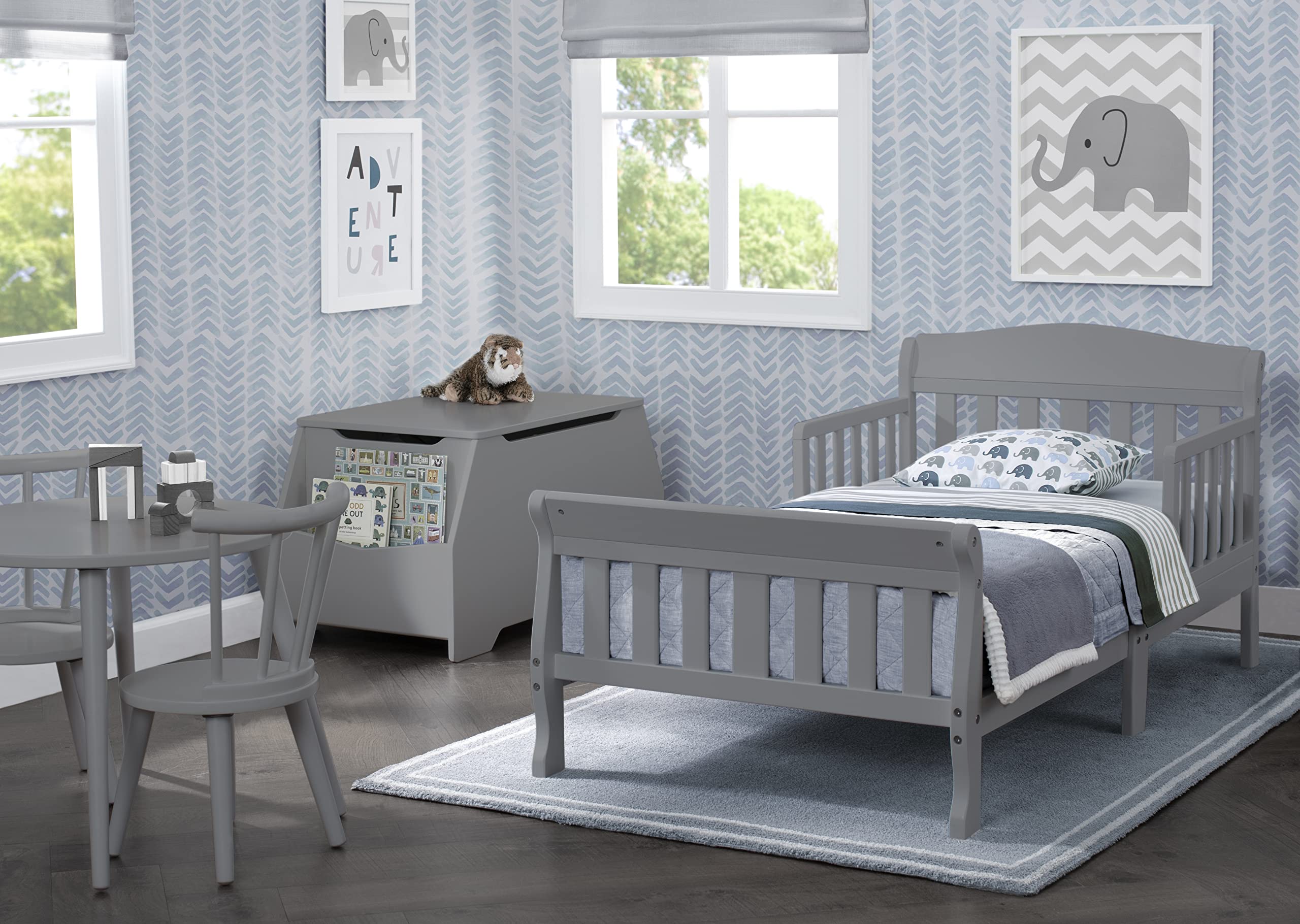Toddler Bed – Grey, GREENGUARD Gold Certified