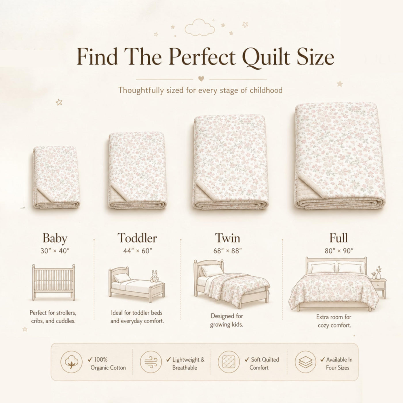 Organic Toddler Comforter - Mighty Heroes Pattern
