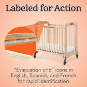 Daycare Evacuation Crib - Natural