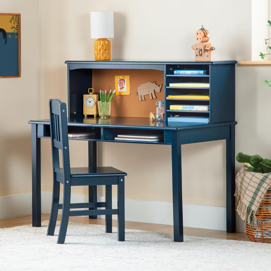Kids Media Desk & Chair Set - Navy