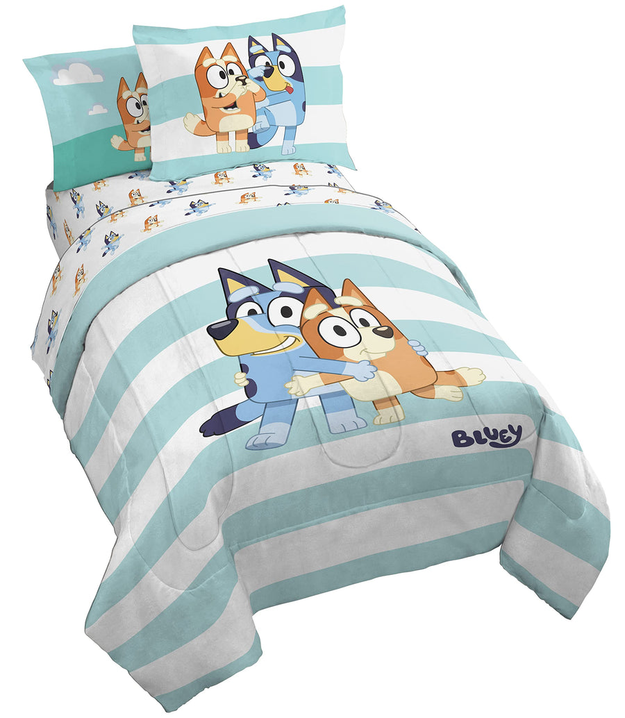 Kids Full Bedding Set - Bluey Theme (7-Piece)