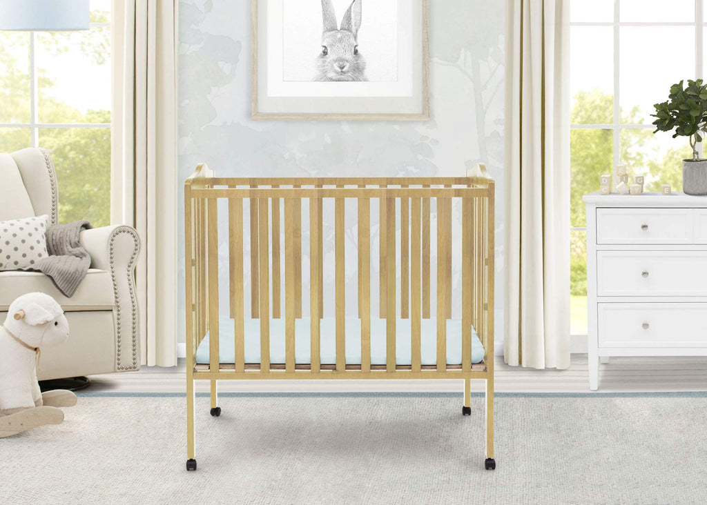 Portable Mini Baby Crib - Natural